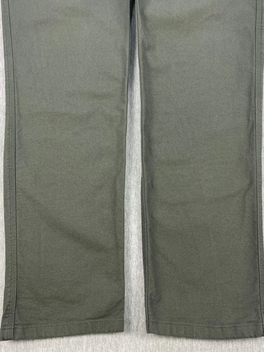Duck Camp Brush Pants Mens 36T (36x33) Sage Green Stretch Canvas Hunting Work